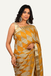 Mustard Chiffon Fancy Saree