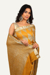 Mustard Chiffon Fancy Saree
