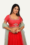 American Crepe Silk Designer Handwork Lehenga Choli