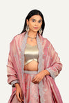 Crush Tissue Zardosi Work Handcrafted Lehenga Choli