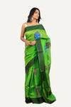 Parrot Green Fancy Designer Saree