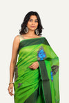 Parrot Green Fancy Designer Saree
