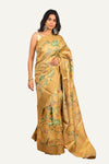 Kalamkari Print Saree in Base Colour