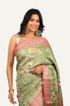 Mint Green Soft Silk Saree