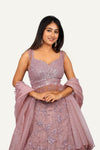 Soft Organza Sparkling Lehenga Choli with Sequence & Heavy Hand Work Blouse