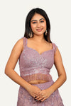 Soft Organza Sparkling Lehenga Choli with Sequence & Heavy Hand Work Blouse