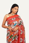 White Patan Patola Saree