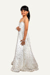 White Colour Designer Gown