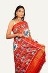 White Patan Patola Saree
