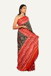 Green with Red Patan Patola Saree
