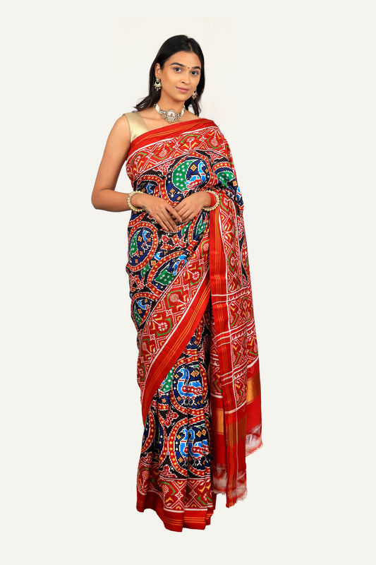 Patan Patola Red