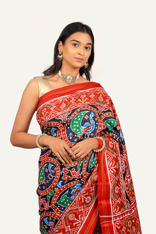 Patan Patola Red
