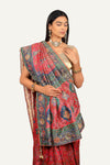 Rani Pink Banarasi Weaving Soft Silk Hand Work Saree
