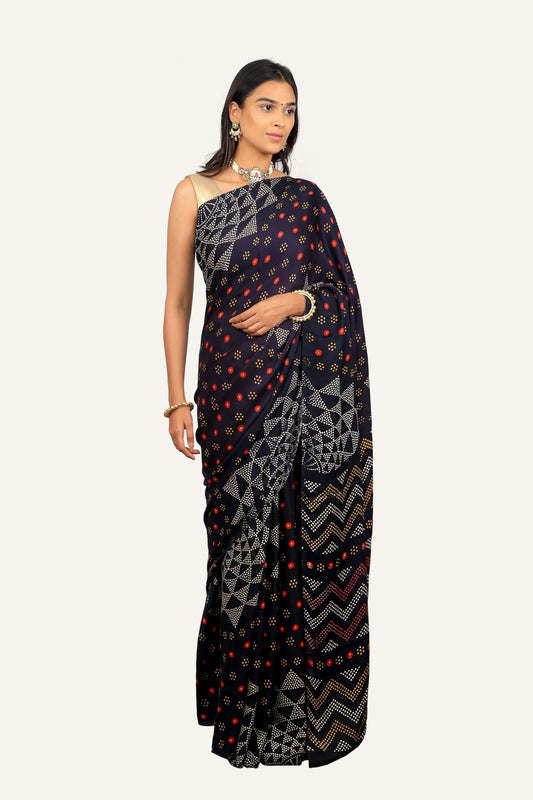 Modal Silk Saree with Printed