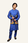 Ombre Style Koti With Embroidery With Hand Touch Up