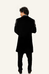 Black Velvet Hand Work Jacket With Koti & Pent