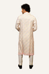 Light Pink Thread and Mirror Work Kurta Set