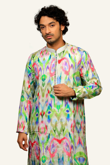 Multicolor Printed Kurta Set