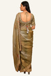 Organza Tissue Saree With Handwork & Ready Slik Blouse