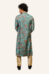 Light Green Modern Print Kurta Set