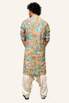 Multicolor Printed Patiyala Kurta Set