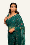 Imported net Handwork Saree with Stretch  Blouse