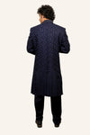 Dark Blue Hand Work Nawabi Style Indowestern