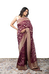 Banarasi Georgette Saree with Handwork Border