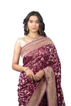 Banarasi Georgette Saree with Handwork Border
