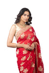 Banarasi Georgette Saree with Handwork Butti Border