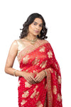 Banarasi Georgette Saree with Handwork Butti Border