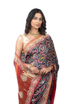 Samo Satin Patola Design Saree With Handwork Border