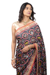 Samo Satin Patola Design Saree With Handwork Border